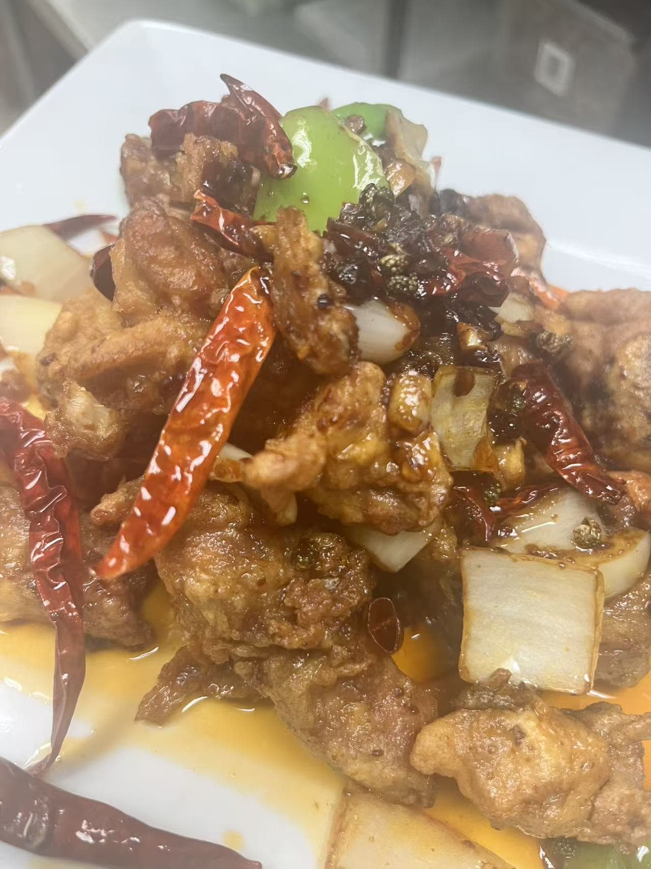 Deep Fried Chicken in Chili Pepper